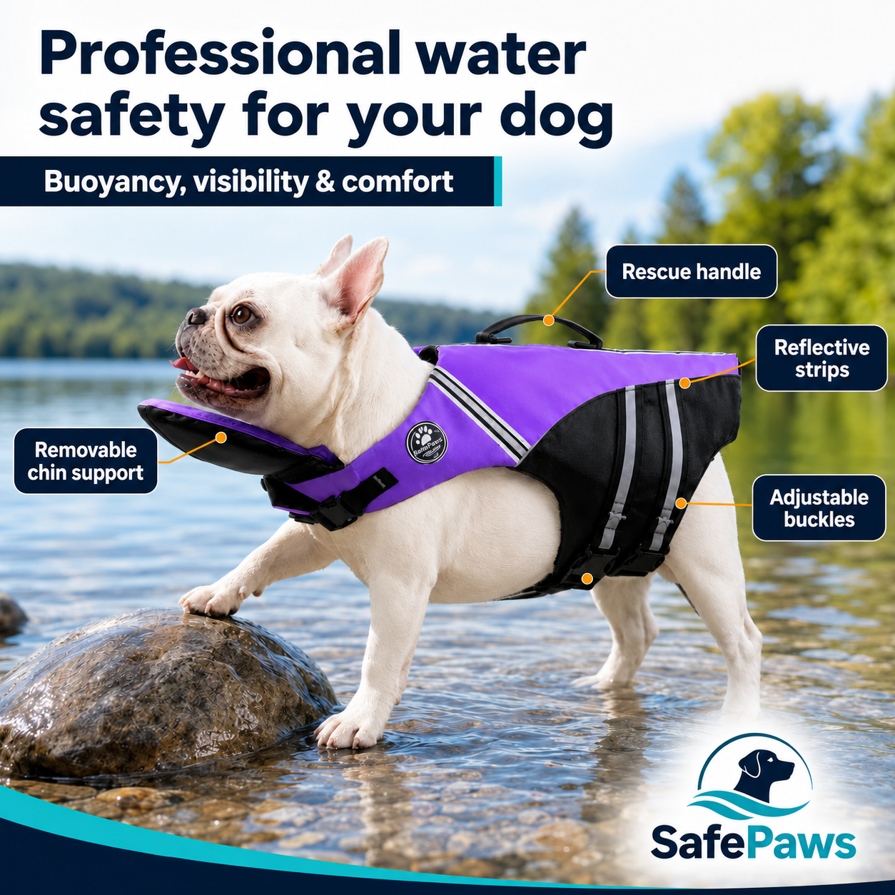 SafePaws Dog Life Jacket