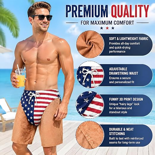 Patriot Cheeks Swim Trunks