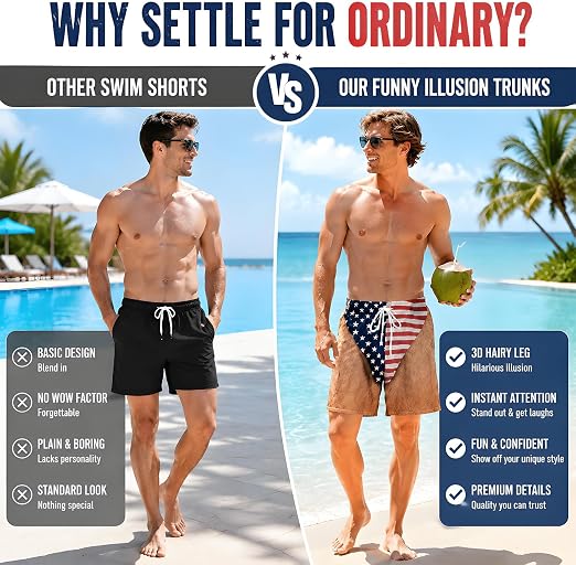 Patriot Cheeks Swim Trunks