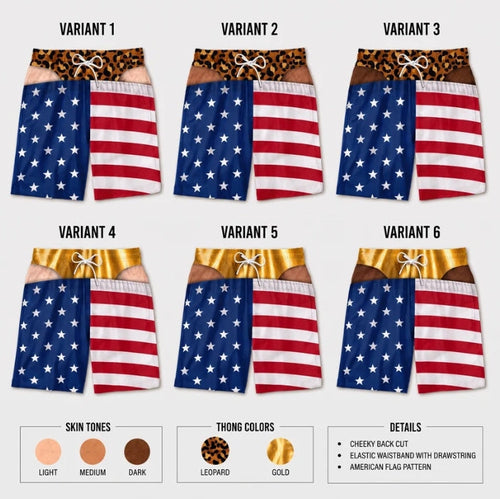 Patriot Cheeks Swim Trunks